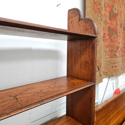 Late Victorian Mahogany 6 Tier Waterful Front Free Standing Bookcase | Antique & Vintage | Moonee Ponds Antiques | Australia Wide Delivery
