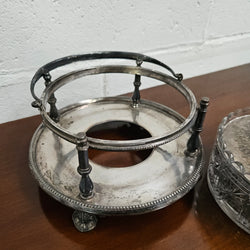 Victorian Walker & Hall Silver & Glass Insert Butter Dish | Antique & Vintage | Moonee Ponds Antiques | Australia Wide Delivery