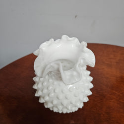 Vintage Fenton Style Milk Glass Vase