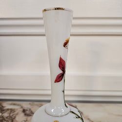 Antique Hand Painted Milk Glass Vase | Antique & Vintage | Moonee Ponds Antiques | Australia Wide Delivery