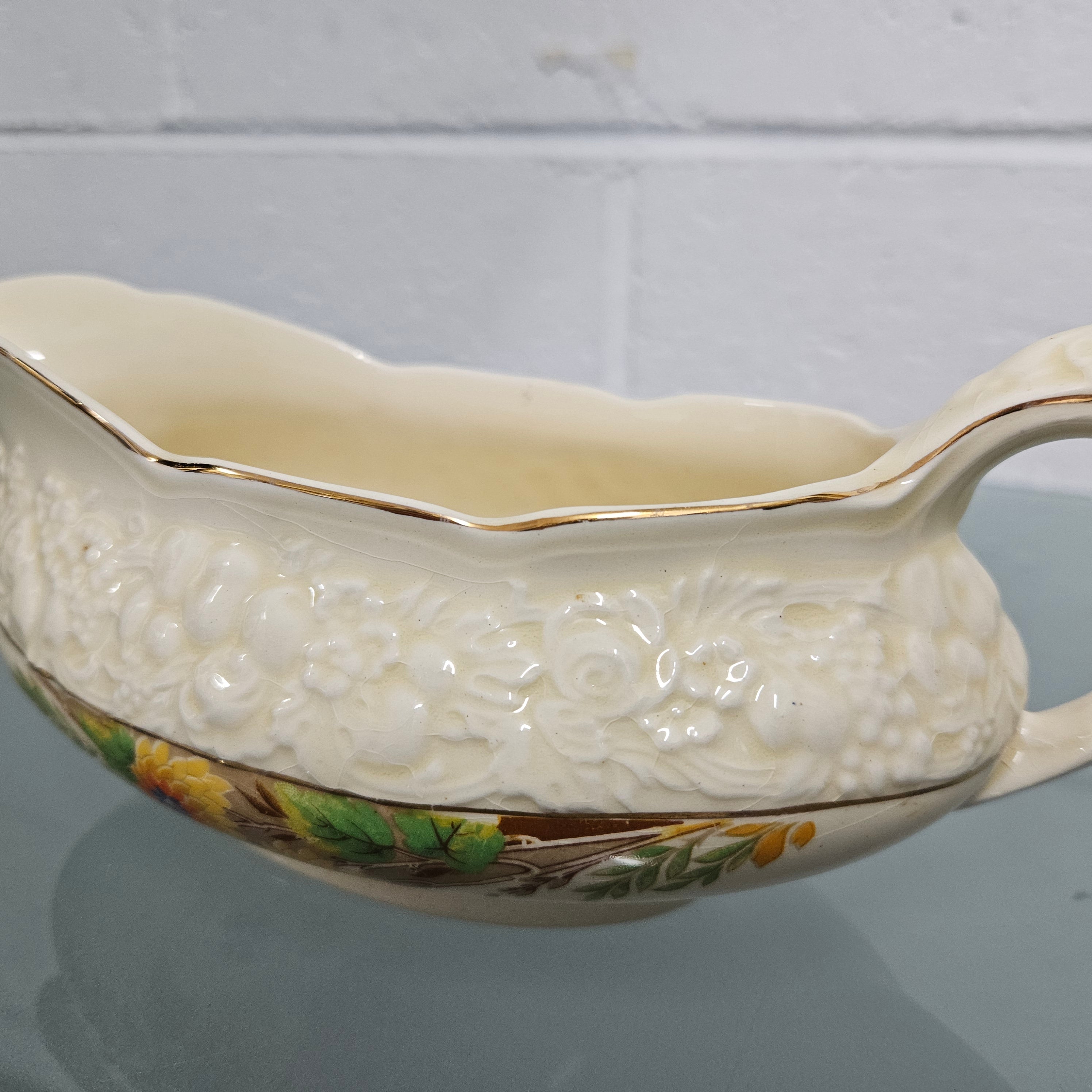 Vintage Crown Ducal 'Gloria' Gravy Boat | Antique & Vintage | Moonee Ponds Antiques | Australia Wide