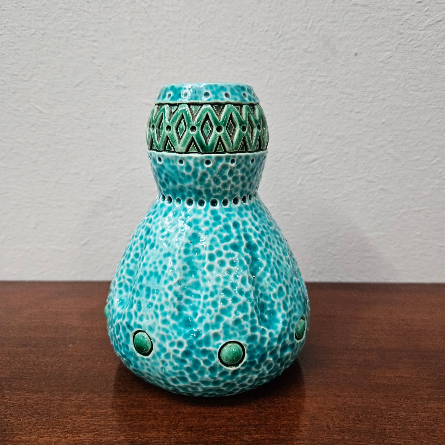 Lovely Blue/Green Austria Vase