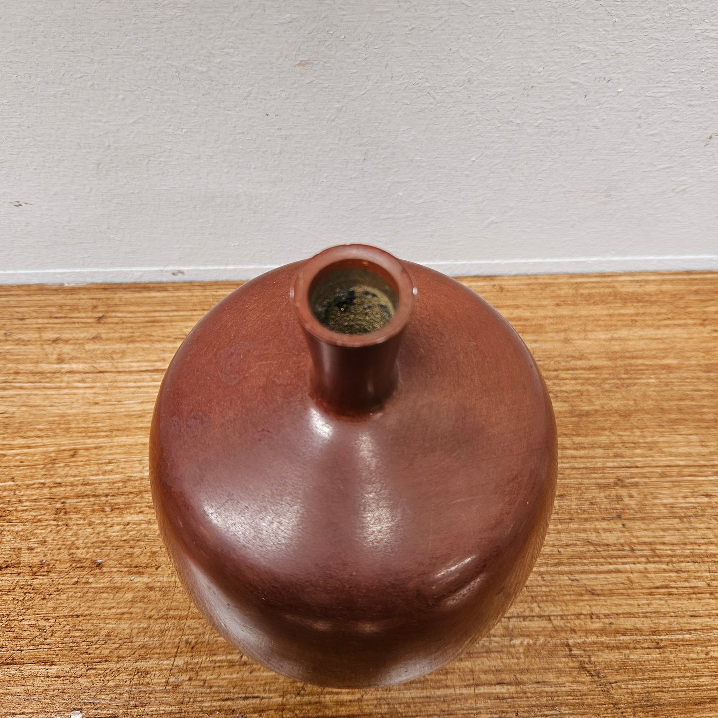 Mid-Century Modern Japanese Red Bronze Vase