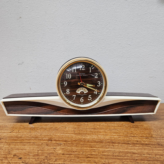 Retro Seiko Corona Fancy Desk/Mantle Clock