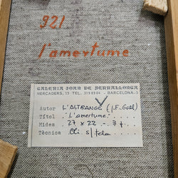 Vintage Framed Abstract Oil Painting Barcelona L'Altrange (LF Gall) | Antique & Vintage | Moonee Ponds Antiques | Australia Wide Delivery