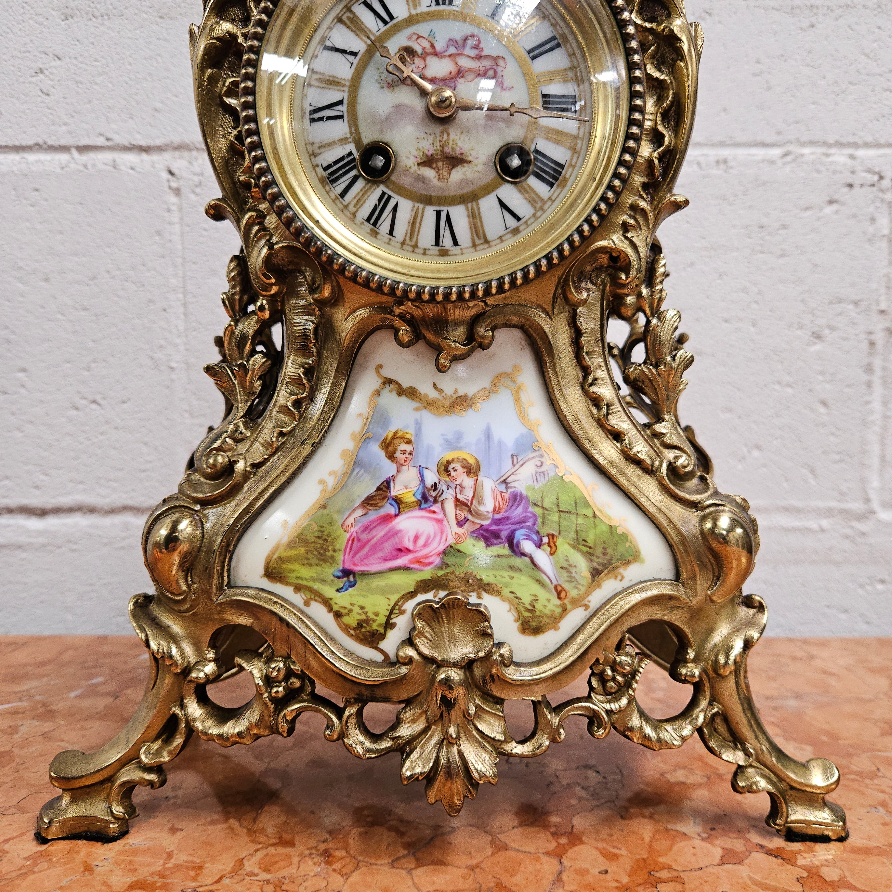 Louis XV Style French Mantle Clock | Antique & Vintage | Moonee Ponds Antiques | Australia Wide Delivery