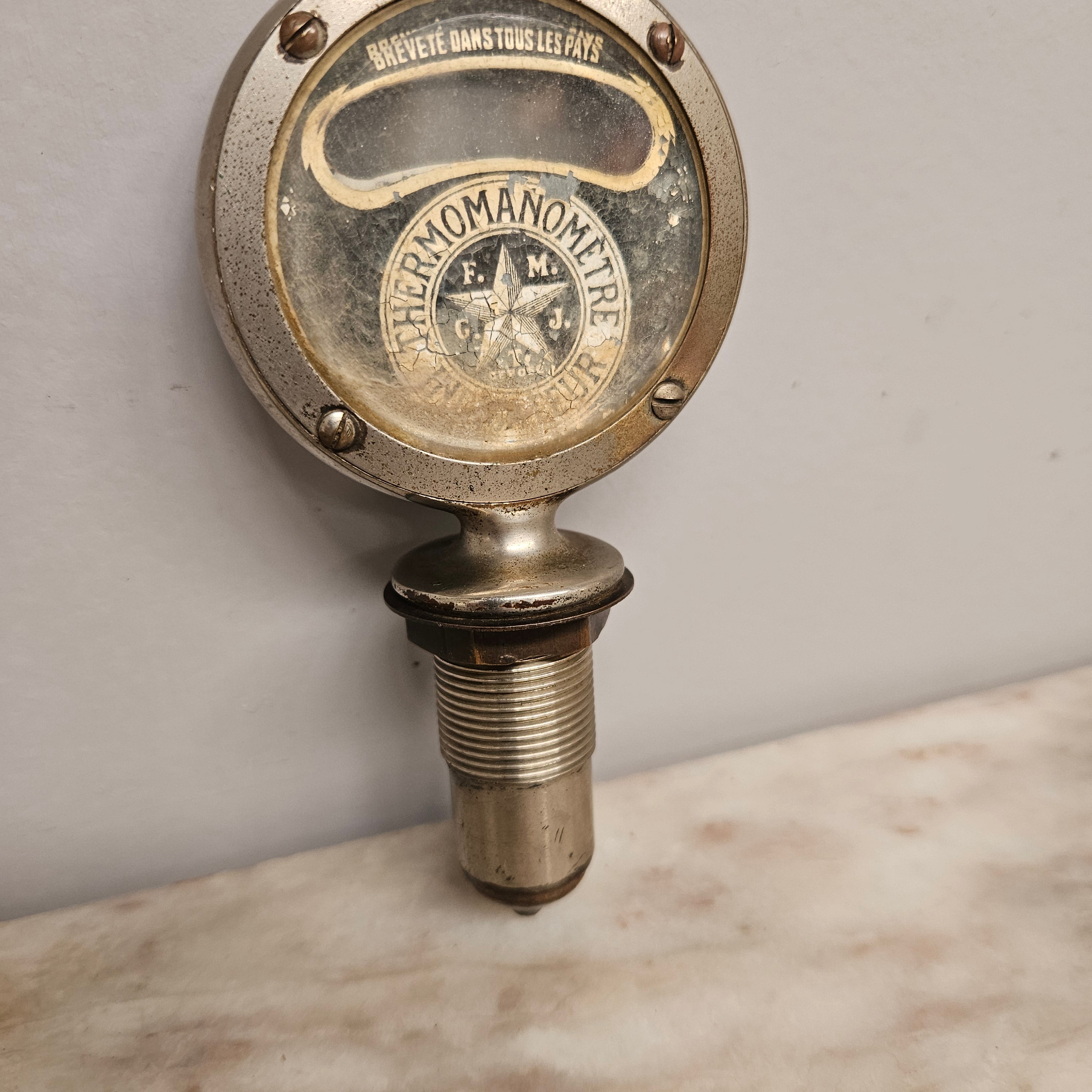 Antique Boyce Moto - Meter Dodge Bros Radiator Temp Gauge | Antique & Vintage | Moonee Ponds Antiques | Australia Wide Delivery