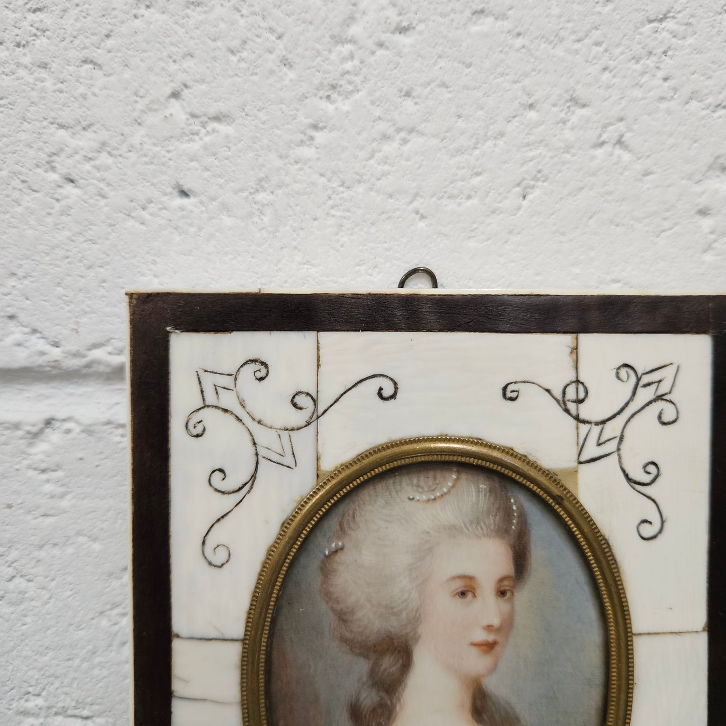 Antique Miniature Portrait Maria Codway