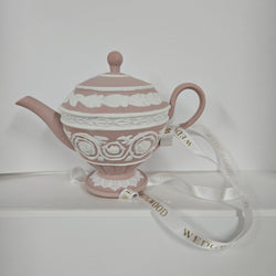 Wedgewood Pink White Hanging Teapot Ornament | Antique & Vintage | Moonee Ponds Antiques | Australia Wide Delivery