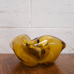 Amber Murano Glass Bowl | Antique & Vintage | Moonee Ponds Antiques | Australia Wide Delivery
