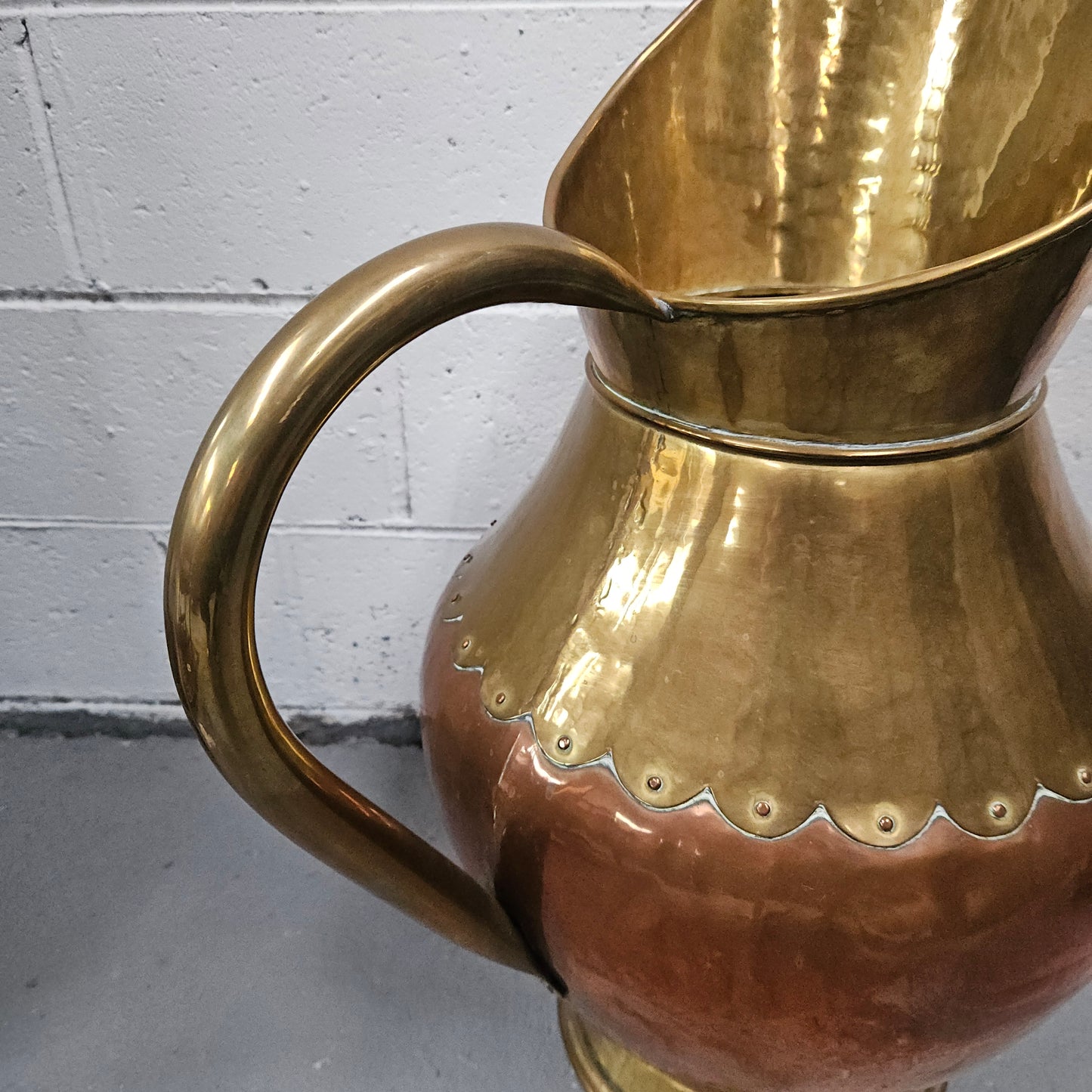 Copper and Brass French Jug