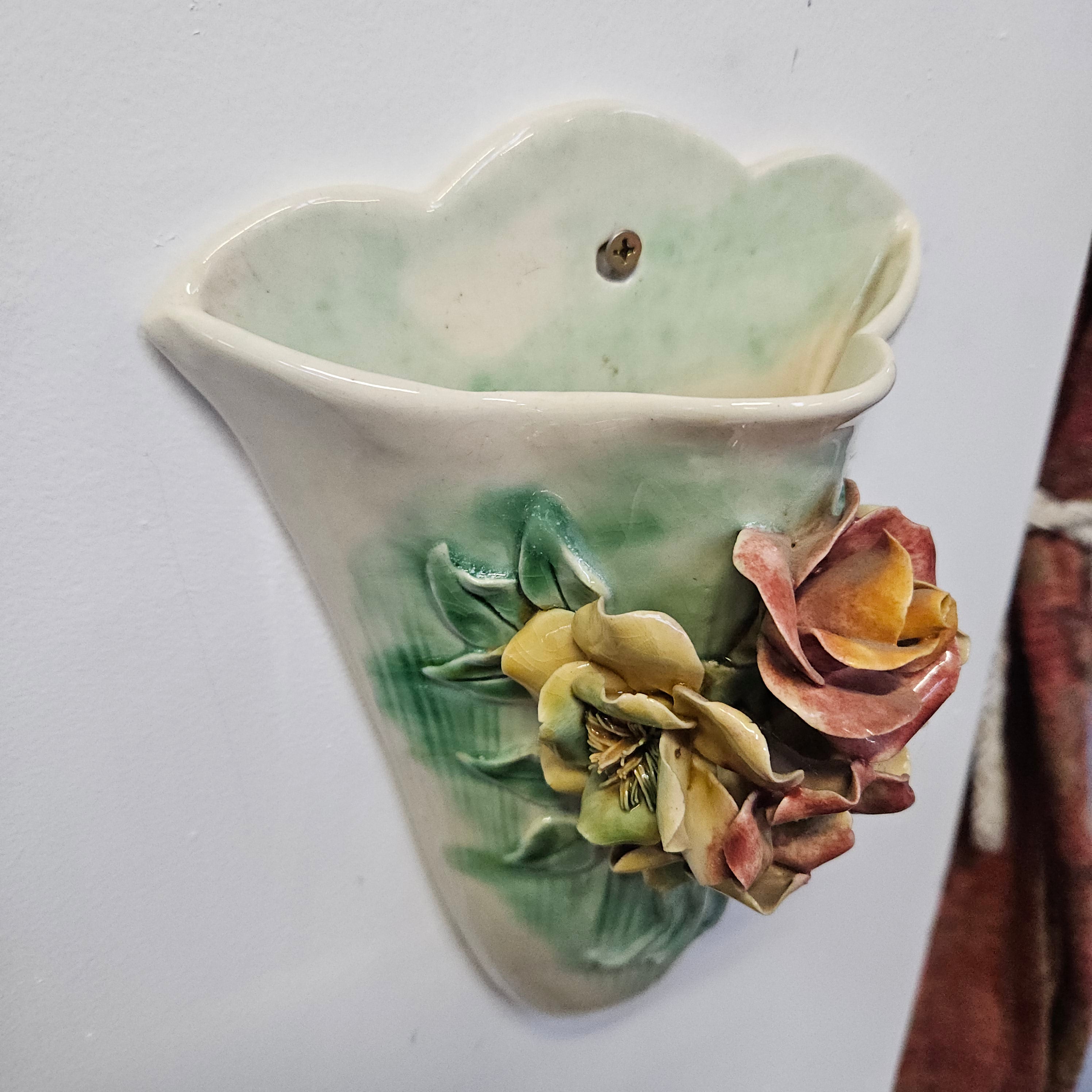Attractive Vintage Australian Wall Pocket Vase | Antique & Vintage | Moonee Ponds Antiques | Australia Wide