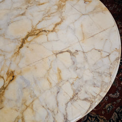 French Marble Top Round Coffee Table | Antique & Vintage | Moonee Ponds Antiques | Australia Wide Delivery