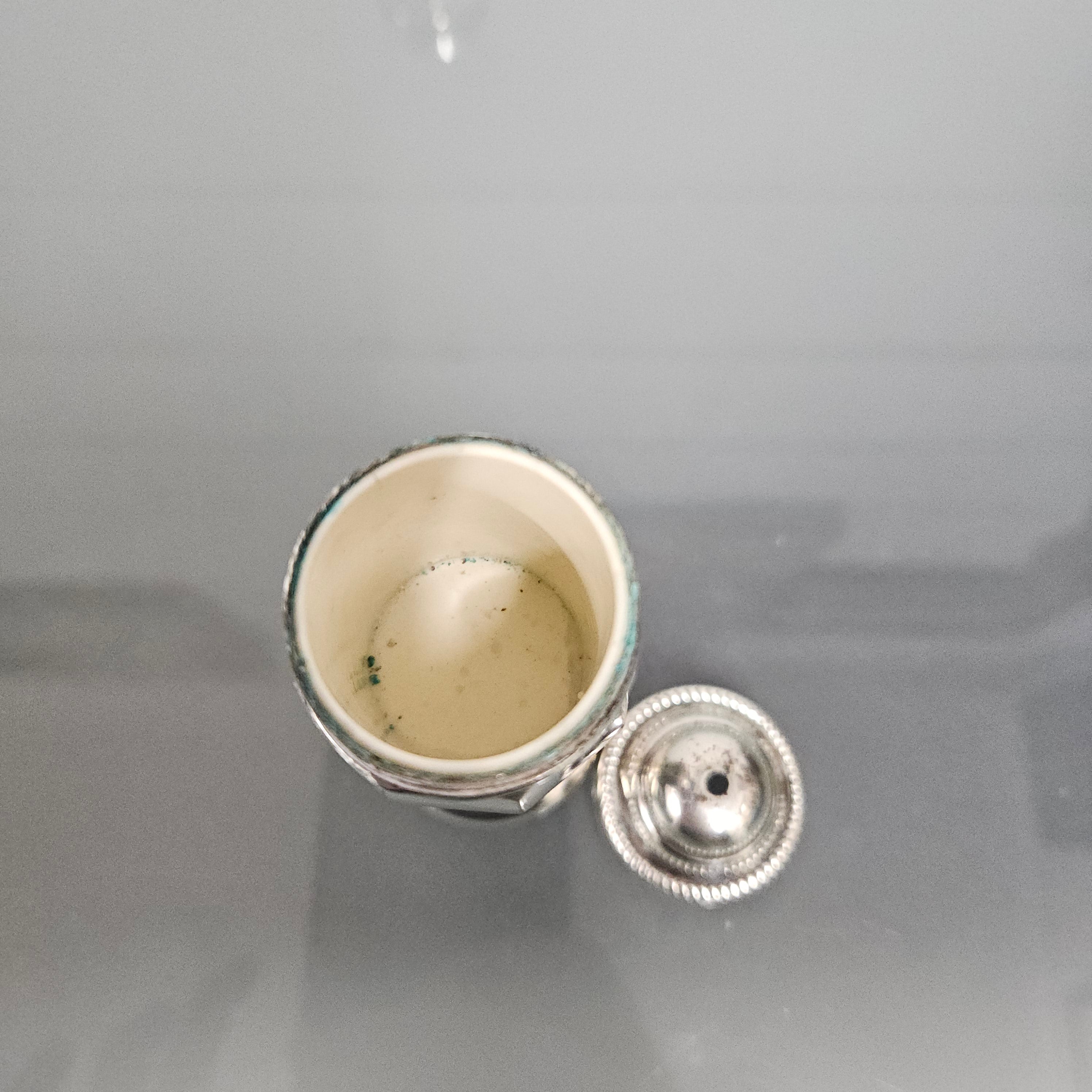 Pair EPNS Silver Plated Salt & Pepper Shakers | Antique & Vintage | Moonee Ponds Antiques | Australia Wide Delivery