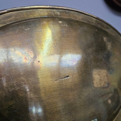 Vintage Hand Made & Painted Brass Tray