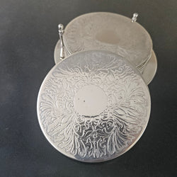 Silver Plated Coaster Set | Antique & Vintage | Moonee Ponds Antiques | Australia Wide Delivery