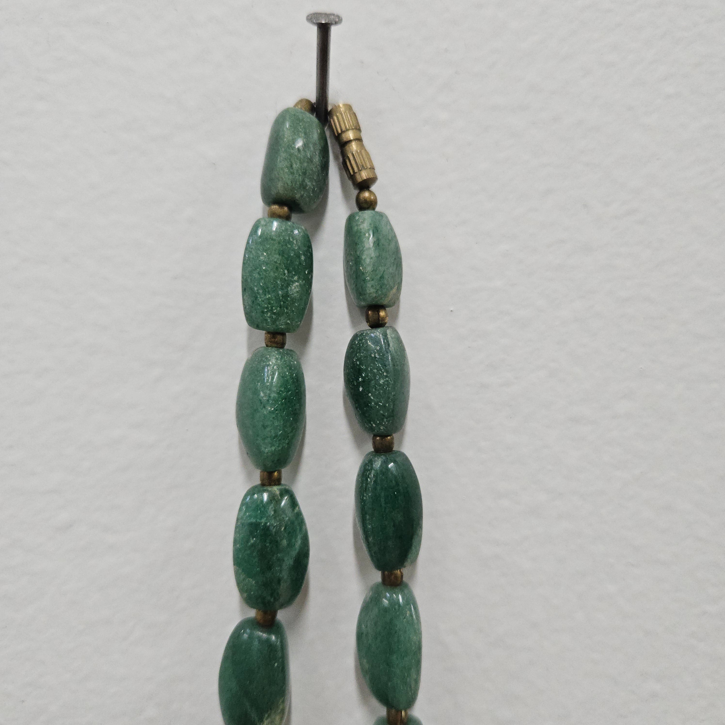 Vintage Aventurine Jade Necklace