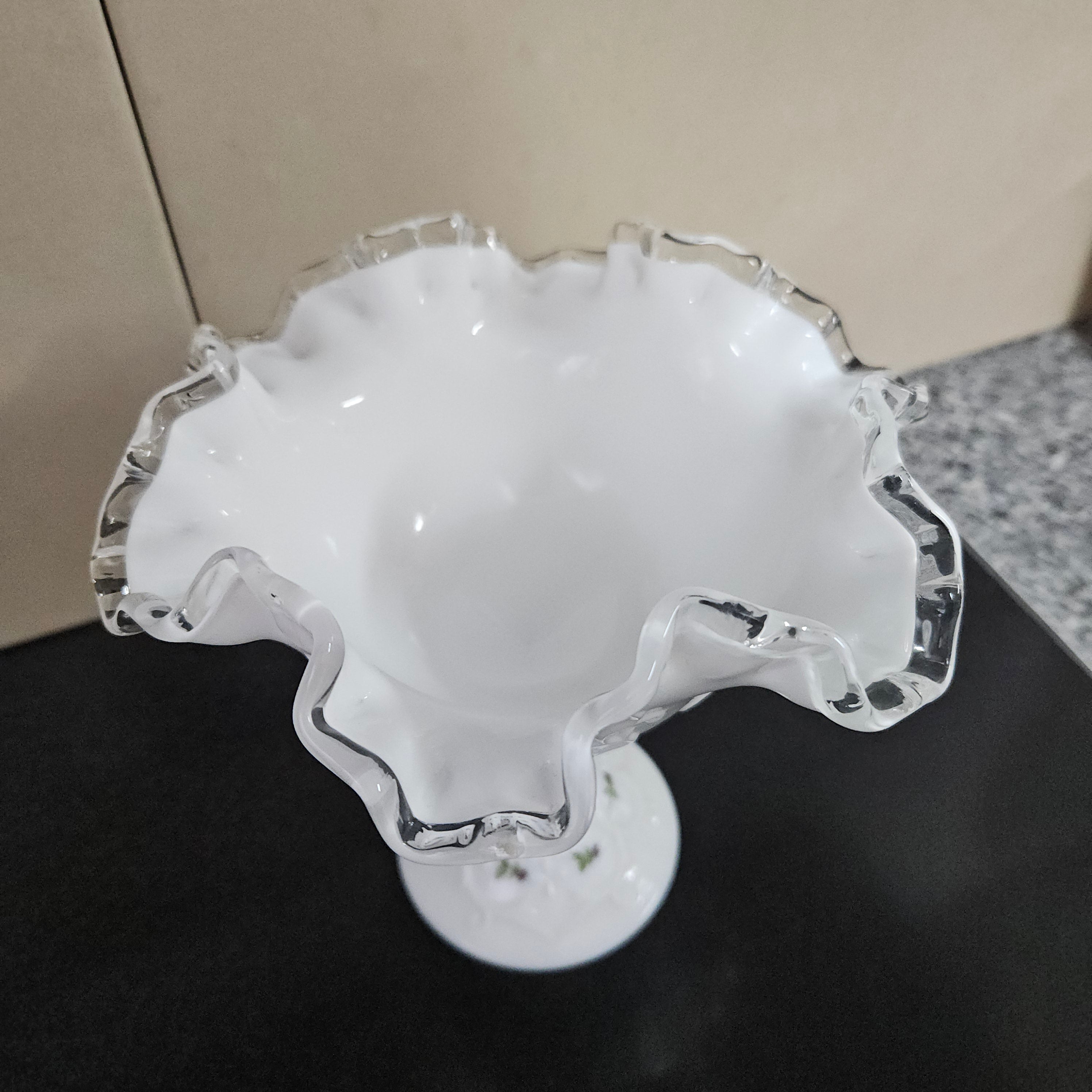 Fenton Hand Painted & Signed Comport | Antique & Vintage | Moonee Ponds Antiques | Australia Wide Delivery