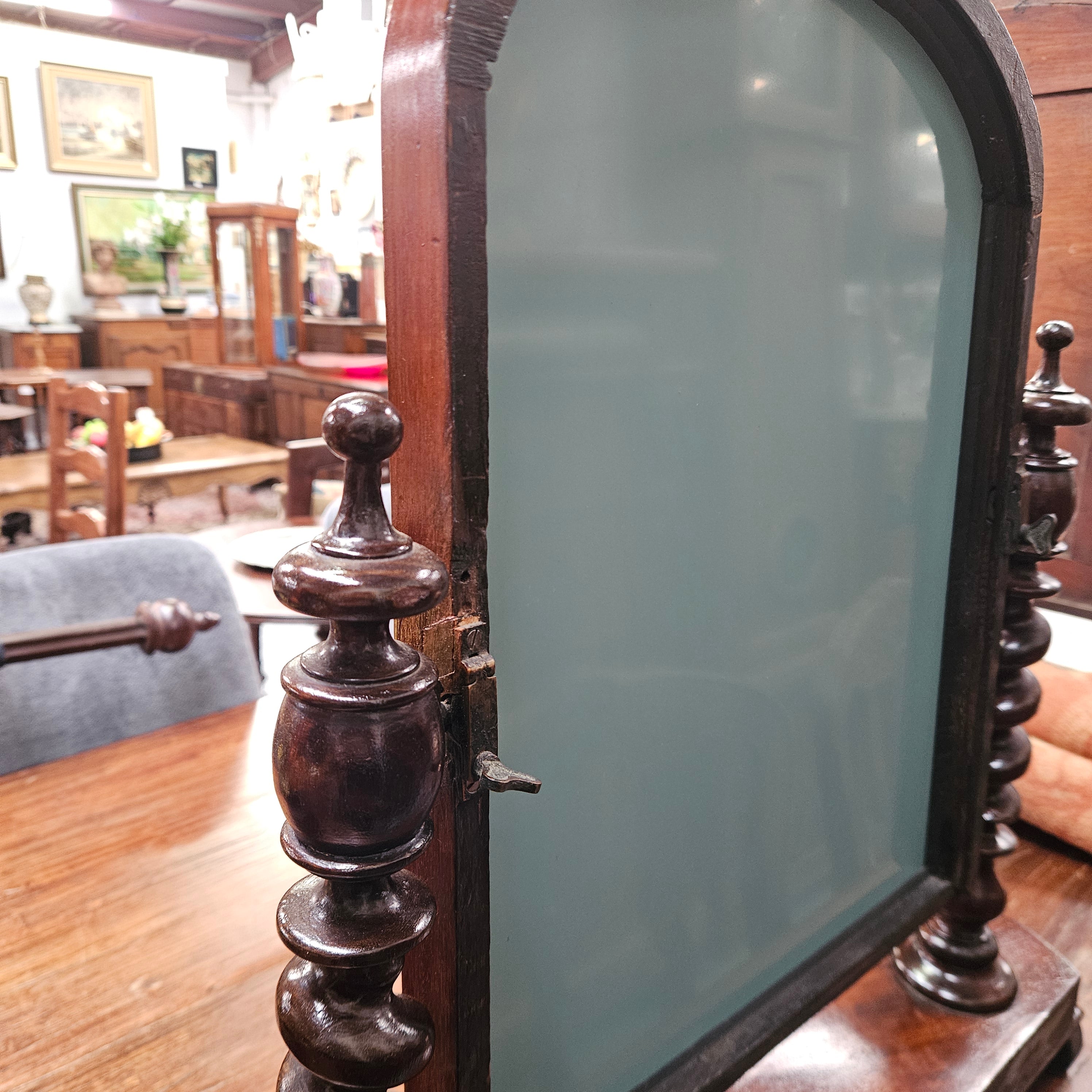 Victorian Mahogany Table Top Mirror