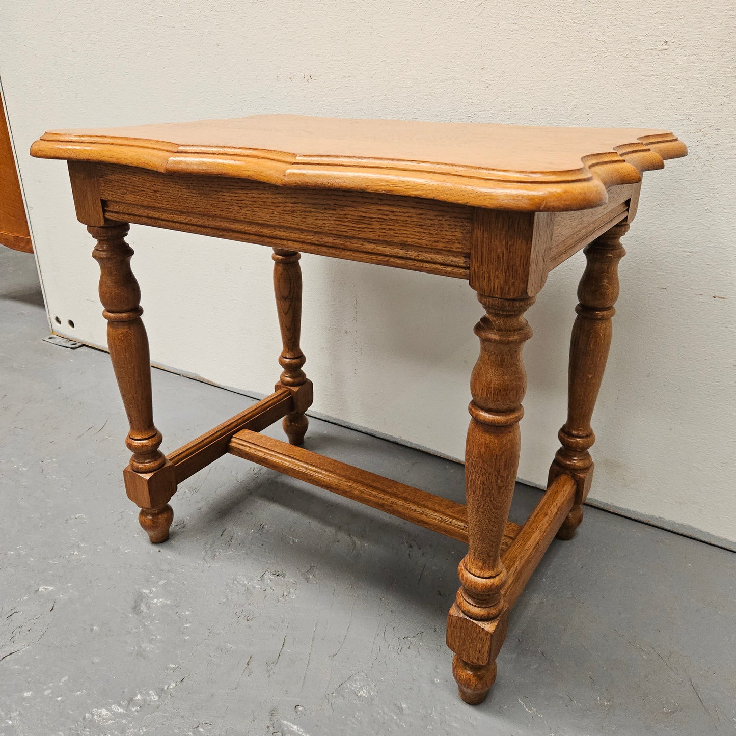 French Provincial Oak Small Side Table