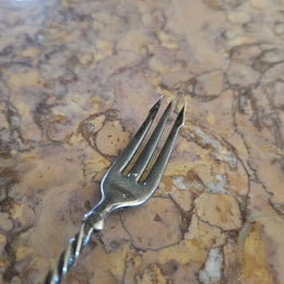 Vintage Silver Plated Pickle Fork