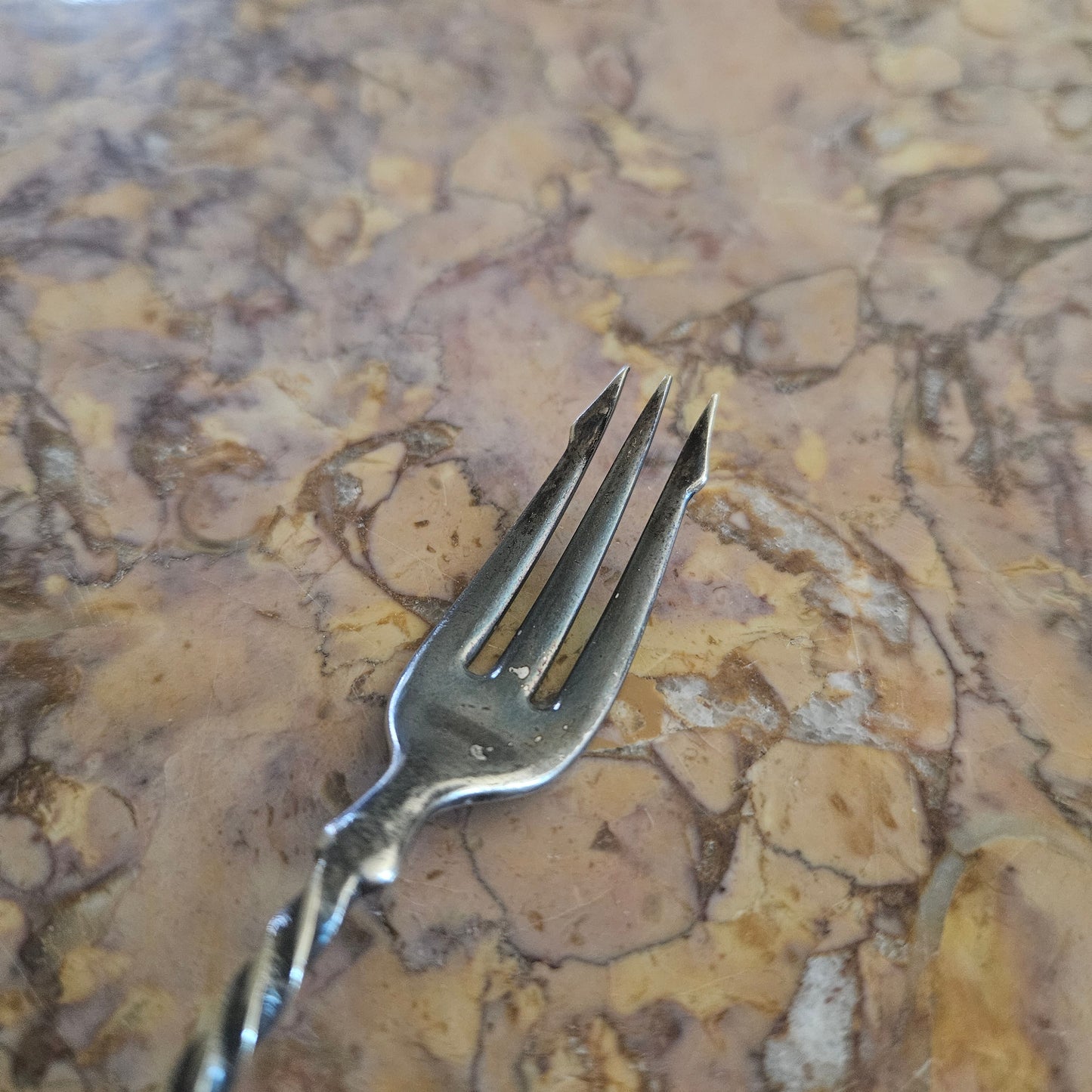 Vintage Silver Plated Pickle Fork