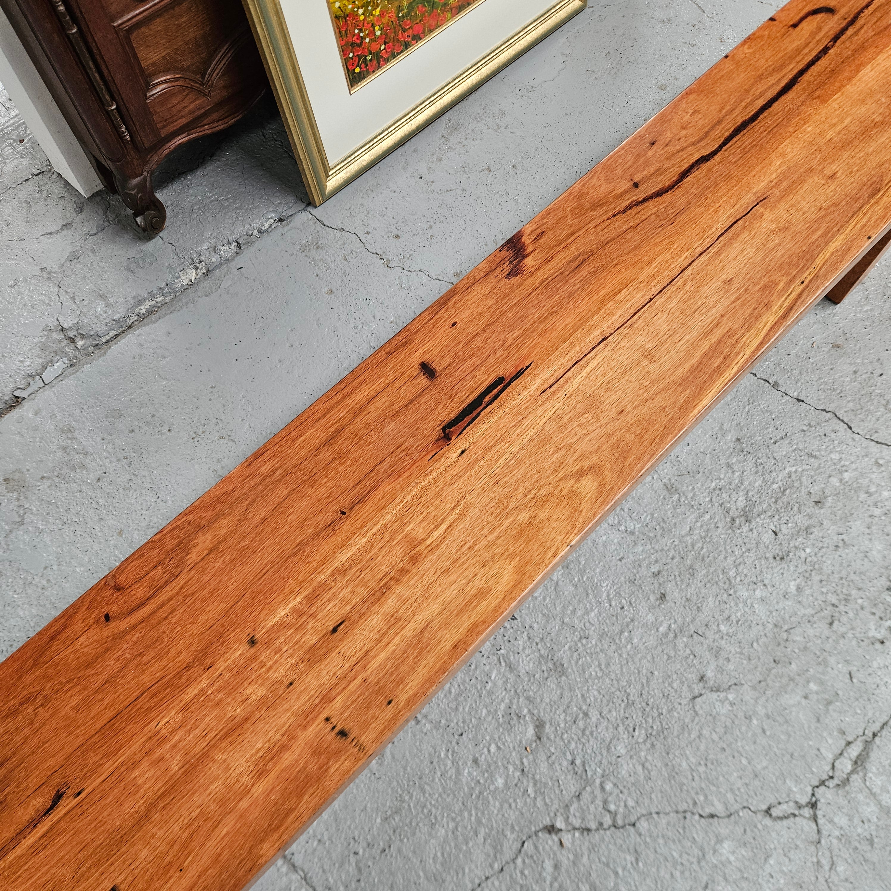 Stunning Reclaimed Blue Gum Bench Seat | Antique & Vintage | Moonee Ponds Antiques | Australia Wide Delivery