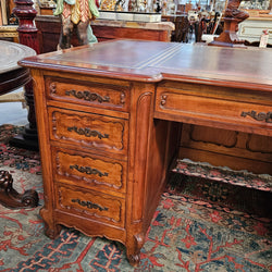 Stunning French Louis XV Style Leather Top Desk | Antique & Vintage | Moonee Ponds Antiques | Australia Wide Delivery