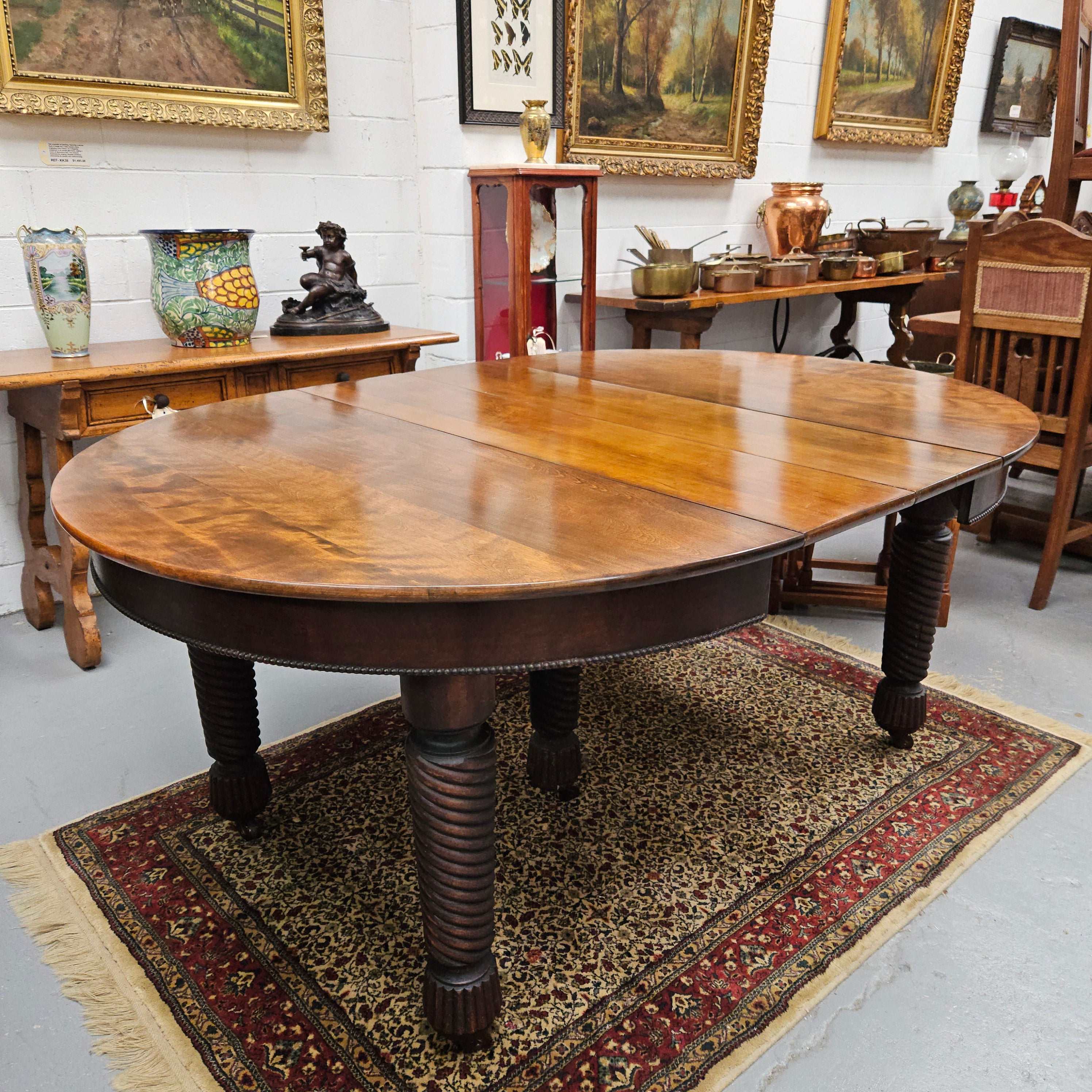 Queensland Coachwood Extension Table | Antique & Vintage | Moonee Ponds Antiques | Australia Wide Delivery
