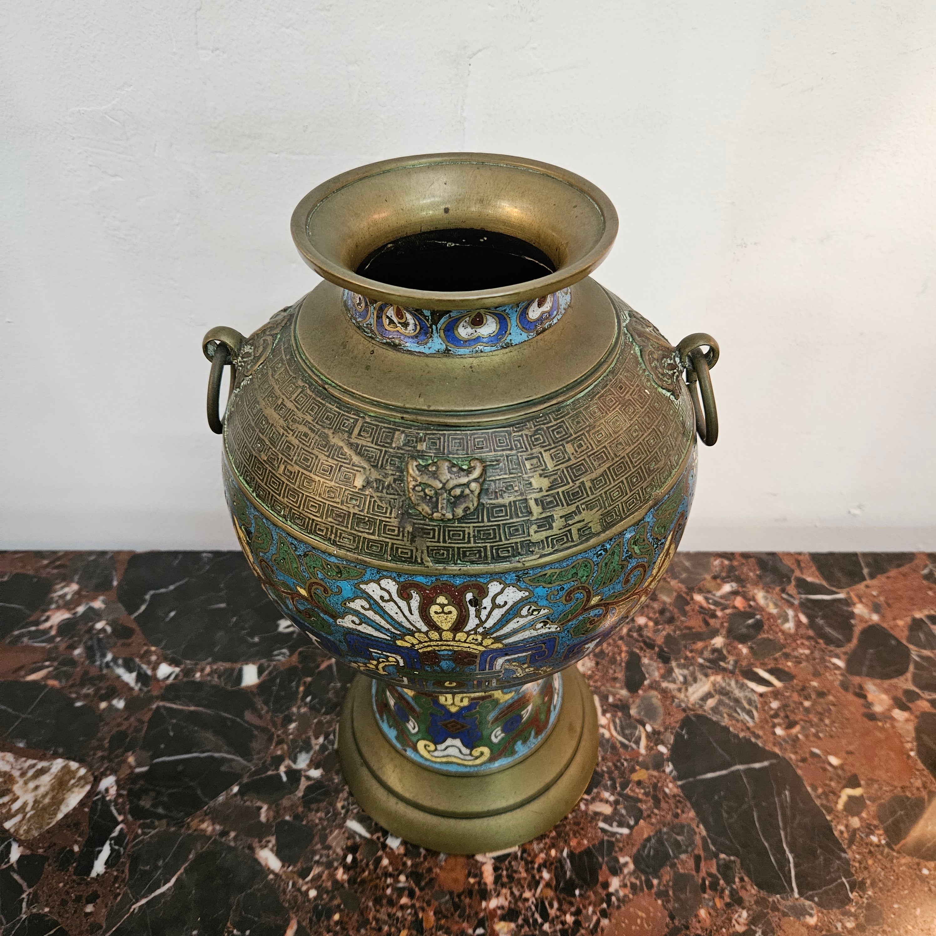 Unusual 19th Century Cloisonné Vase | Antique & Vintage | Moonee Ponds Antiques | Australia Wide Delivery
