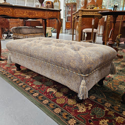 Large Vintage Upholstered Ottoman | Antique & Vintage | Moonee Ponds Antiques | Australia Wide Delivery