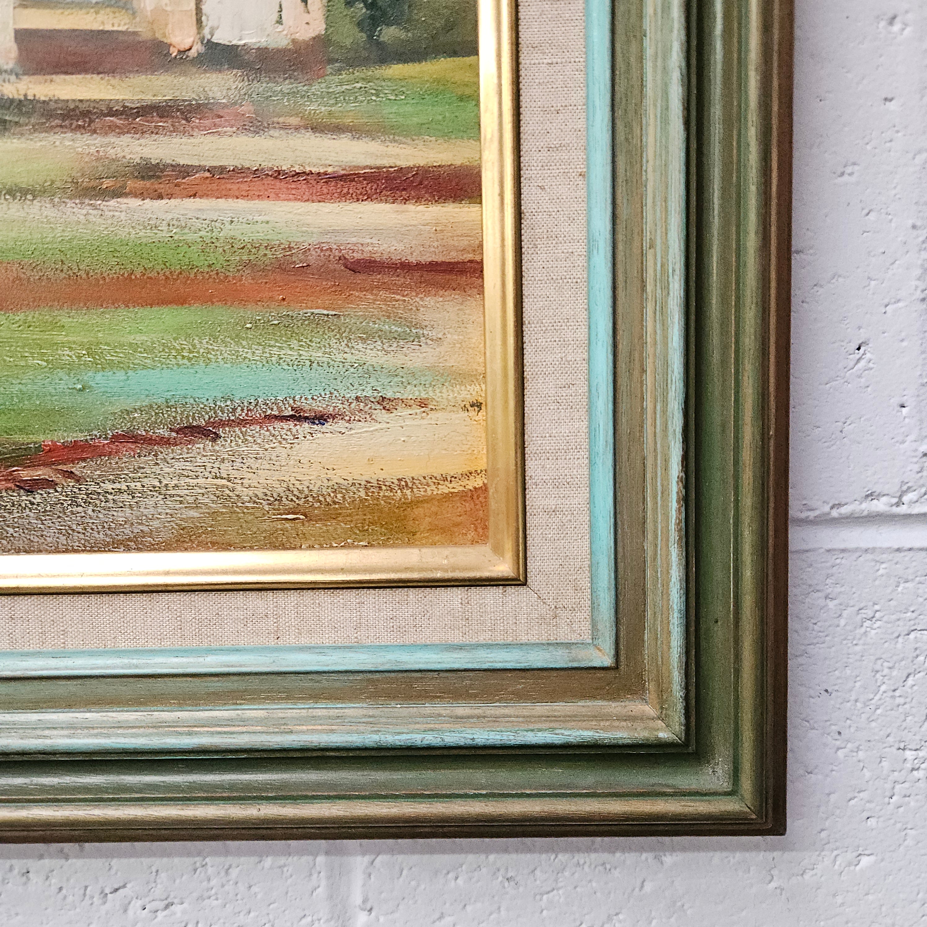 C.R Johnson Framed Oil on Board Painting | Antique & Vintage | Moonee Ponds Antiques | Australia Wide Delivery