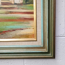 C.R Johnson Framed Oil on Board Painting | Antique & Vintage | Moonee Ponds Antiques | Australia Wide Delivery
