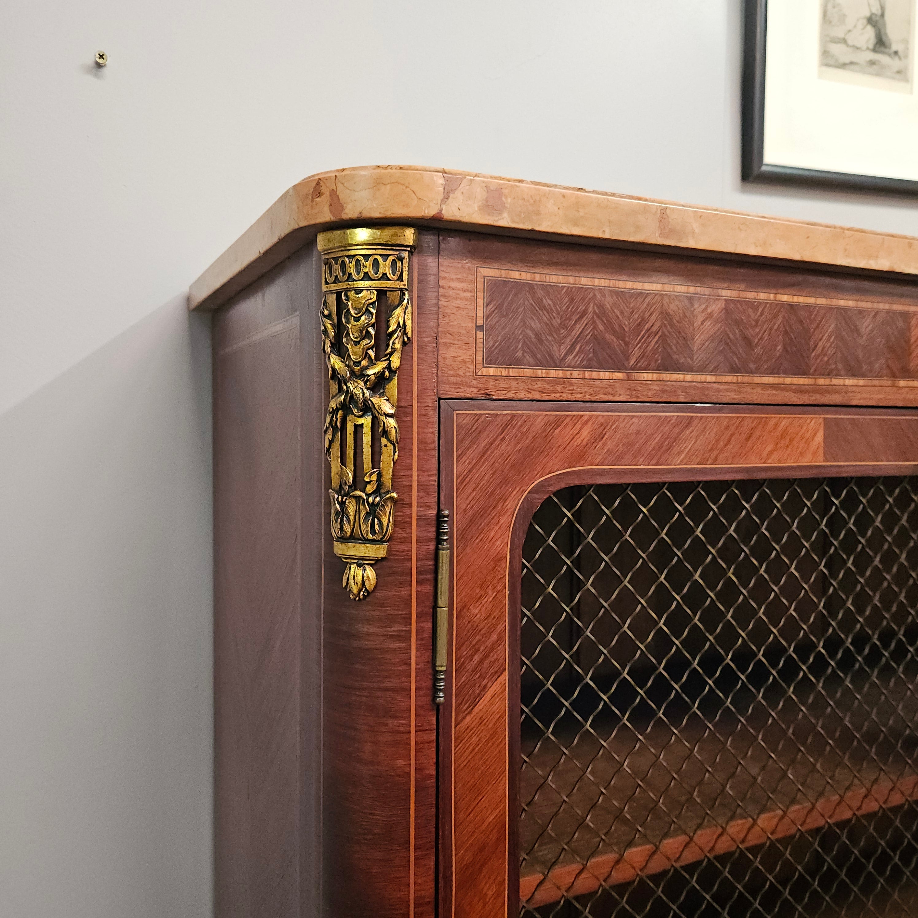 Antique Louis XVI Style French Inlaid Kingwood Bookcase | Antique & Vintage | Moonee Ponds Antiques | Australia Wide Delivery