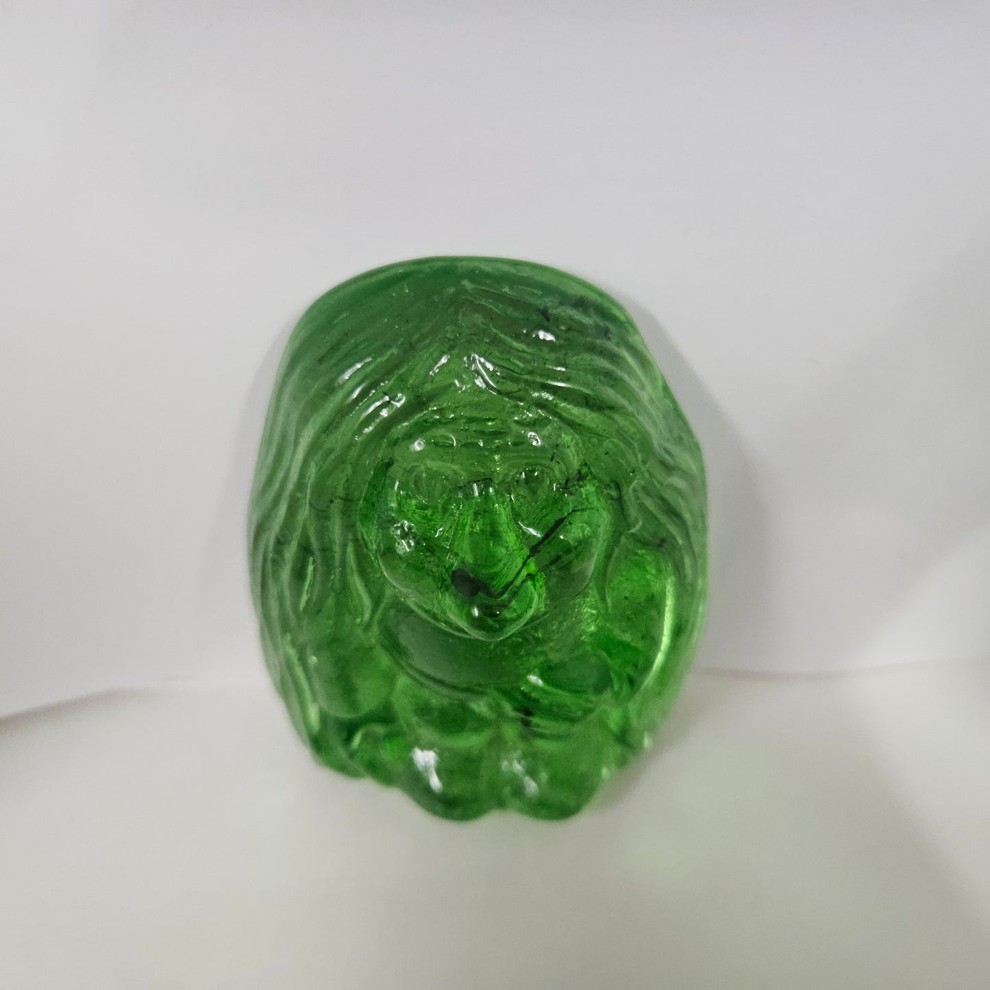 Vintage Swedish Green Glass Troll Paperweight