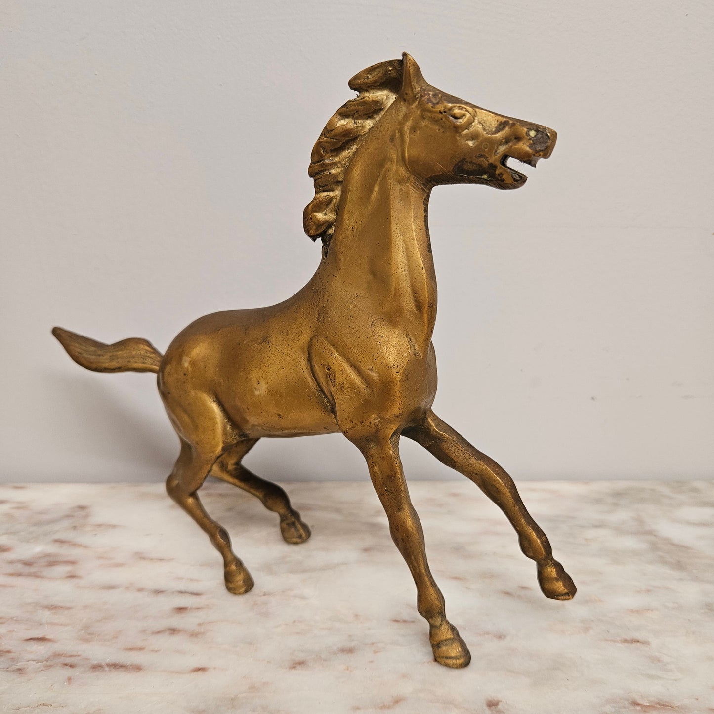 Vintage Bronze Standing Horse