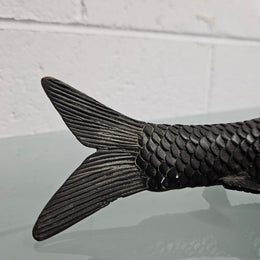 Vintage Bronze Koi Fish