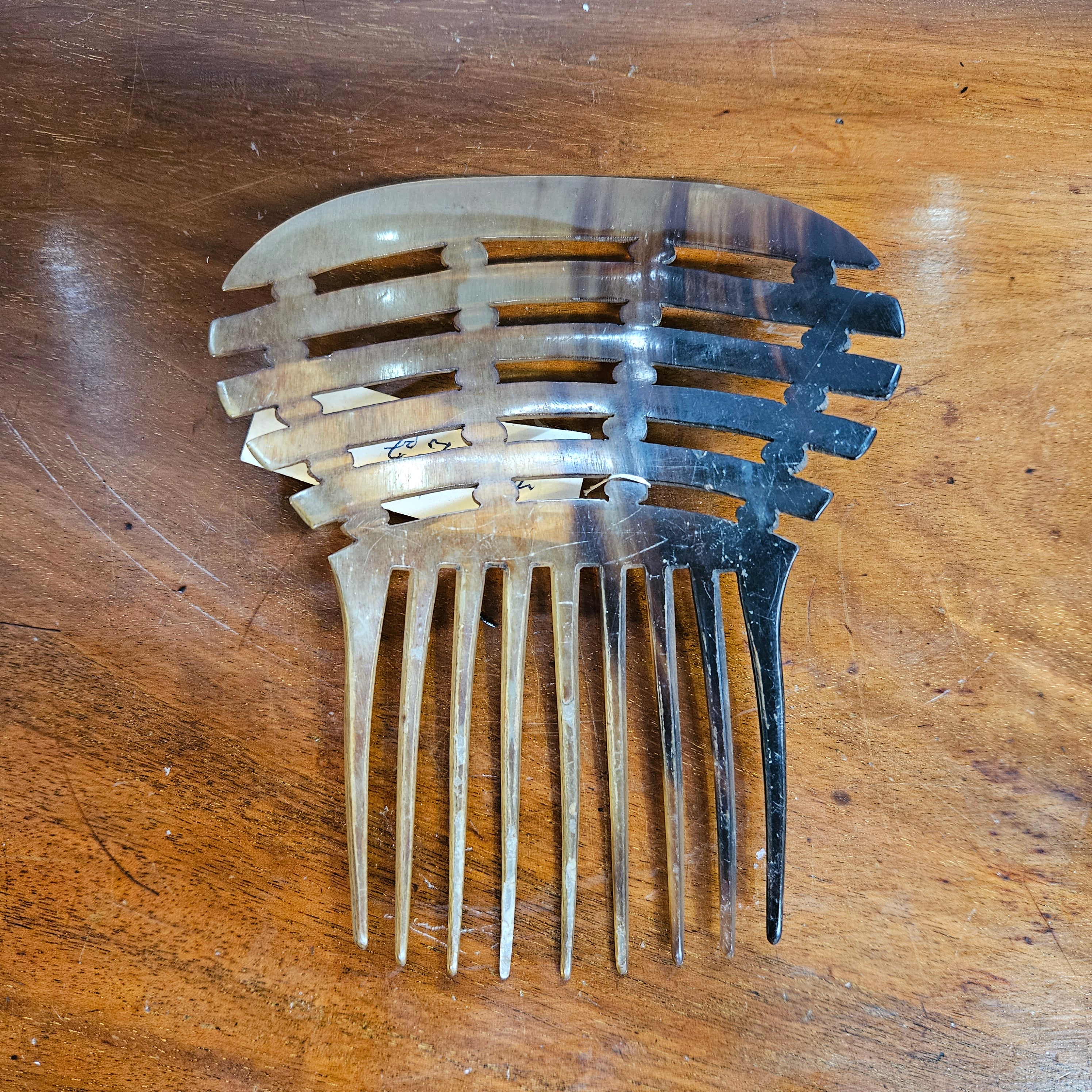 Edwardian Spanish Comb Buffalo Horn Comb | Antique & Vintage | Moonee Ponds Antiques | Australia Wide Delivery
