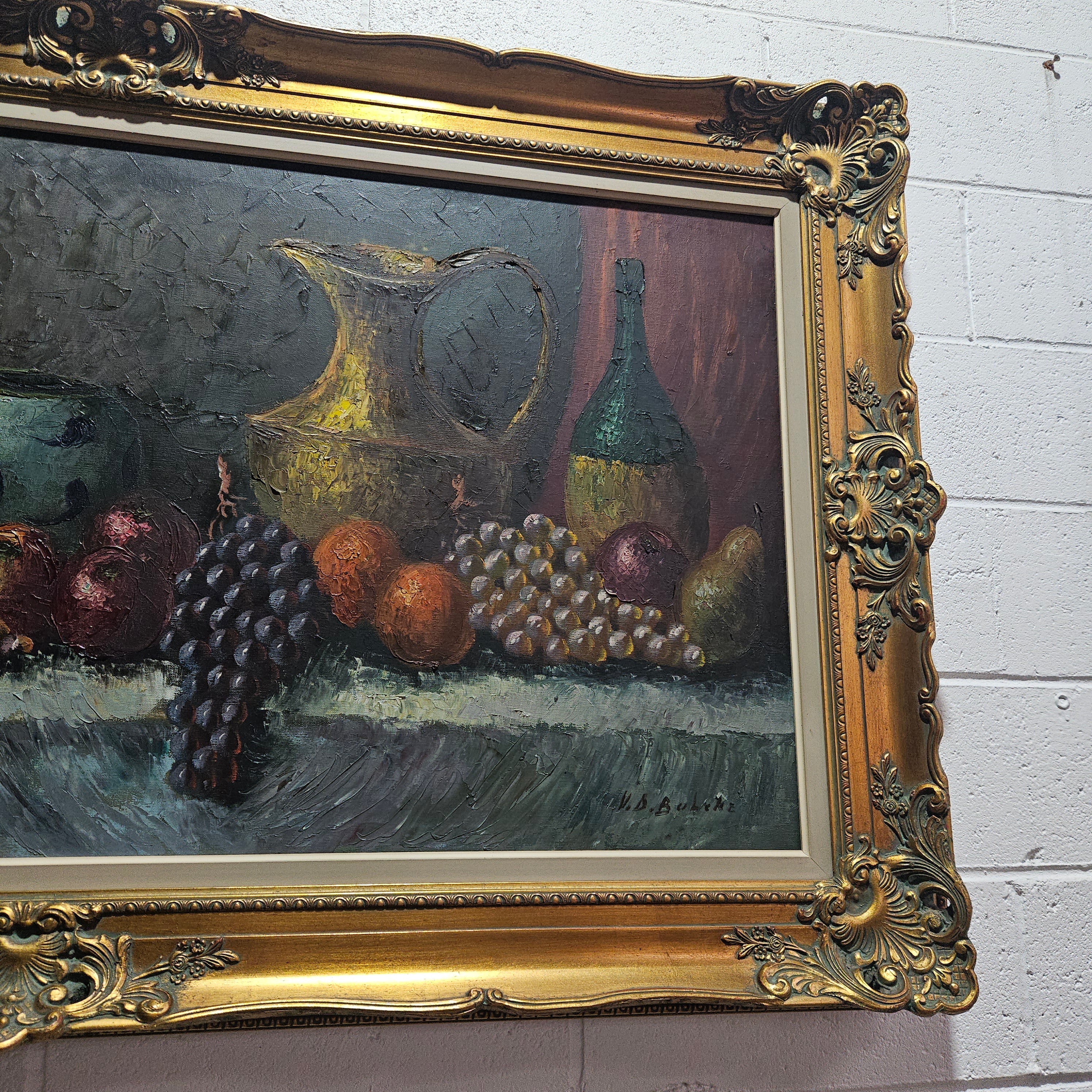 Sourced From France Oil on Canvas Still Life in Decorative Gilt Frame | Antique & Vintage | Moonee Ponds Antiques | Australia Wide Delivery