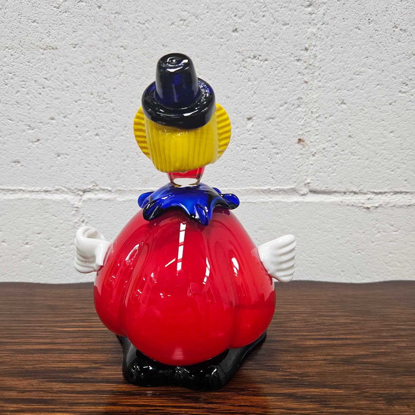 Mid Century Modern Murano Glass Round Clown