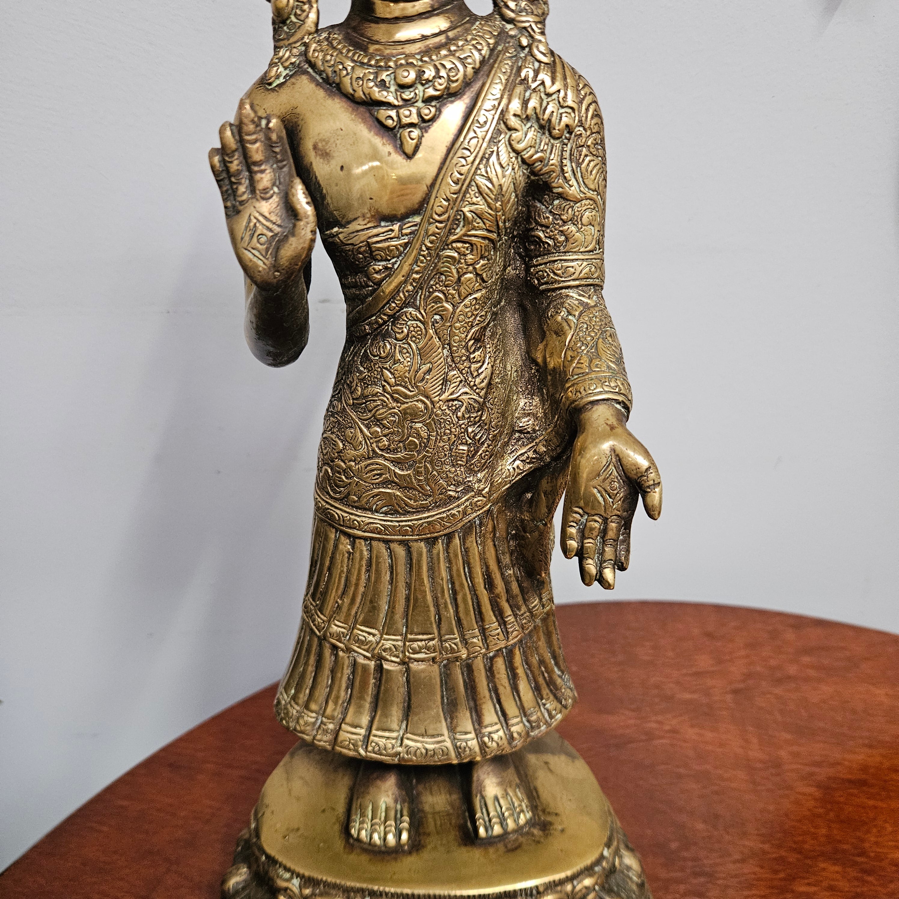 Antique Tibetan Bronze Dipankara Buddha Statue