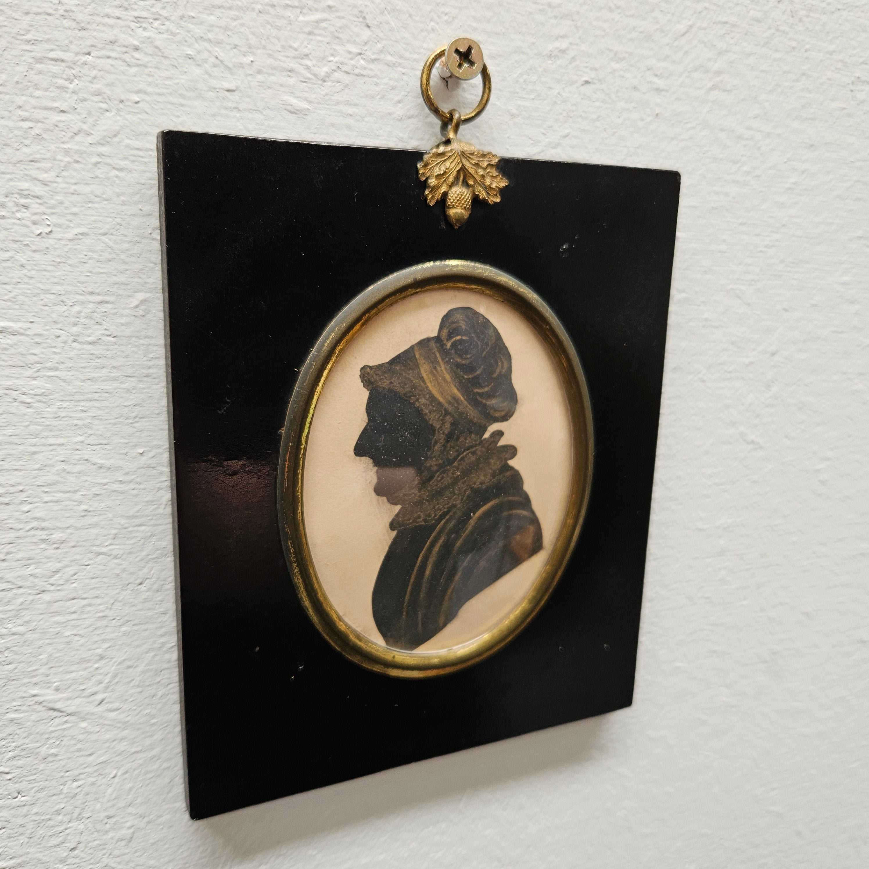 Early 19th Century Regency Period Silhouette Woman in Cap | Antique & Vintage | Moonee Ponds Antiques | Australia Wide Delivery