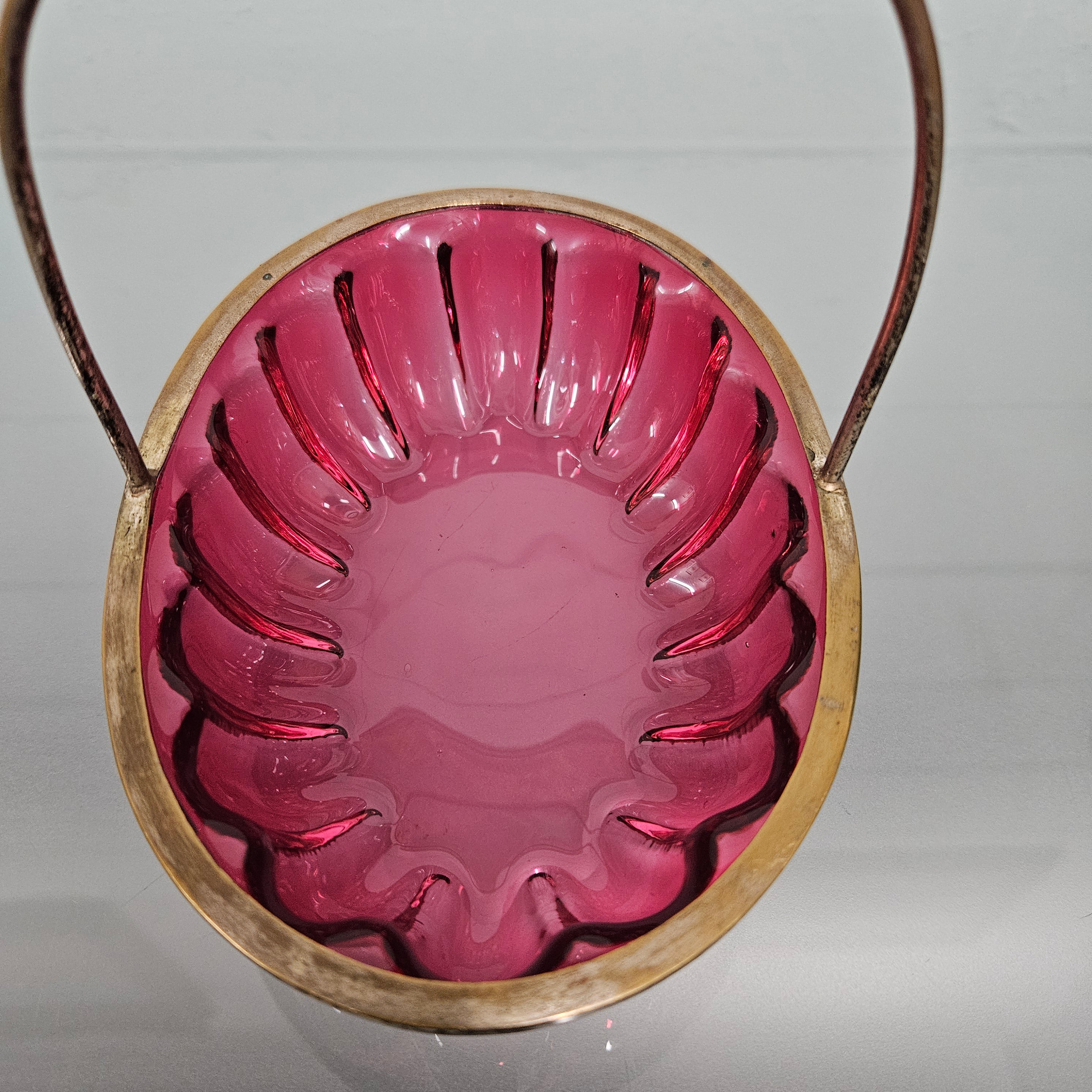 Antique Cranberry Glass Bon Bon Dish | Antique & Vintage | Moonee Ponds Antiques | Australia Wide Delivery