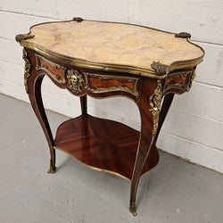 Antique French Marble Top & Ormolu Mounted Side Table | Antique & Vintage | Moonee Ponds Antiques | Australia Wide Delivery
