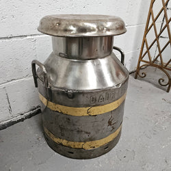 Signed Medium Metal Milk Canister/Churn | Antique & Vintage | Moonee Ponds Antiques | Australia Wide Delivery