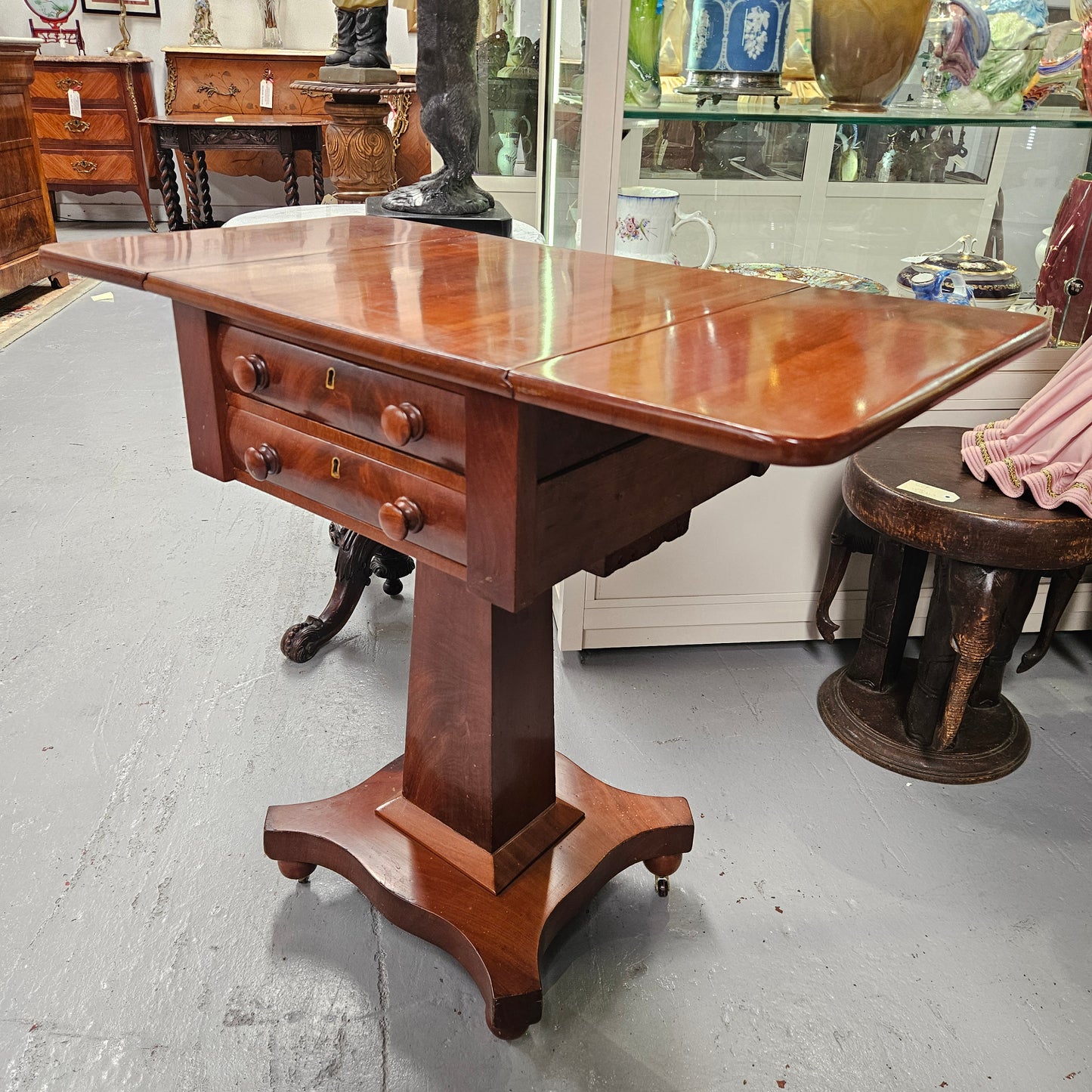 William IV Mahogany Sewing/Work Table