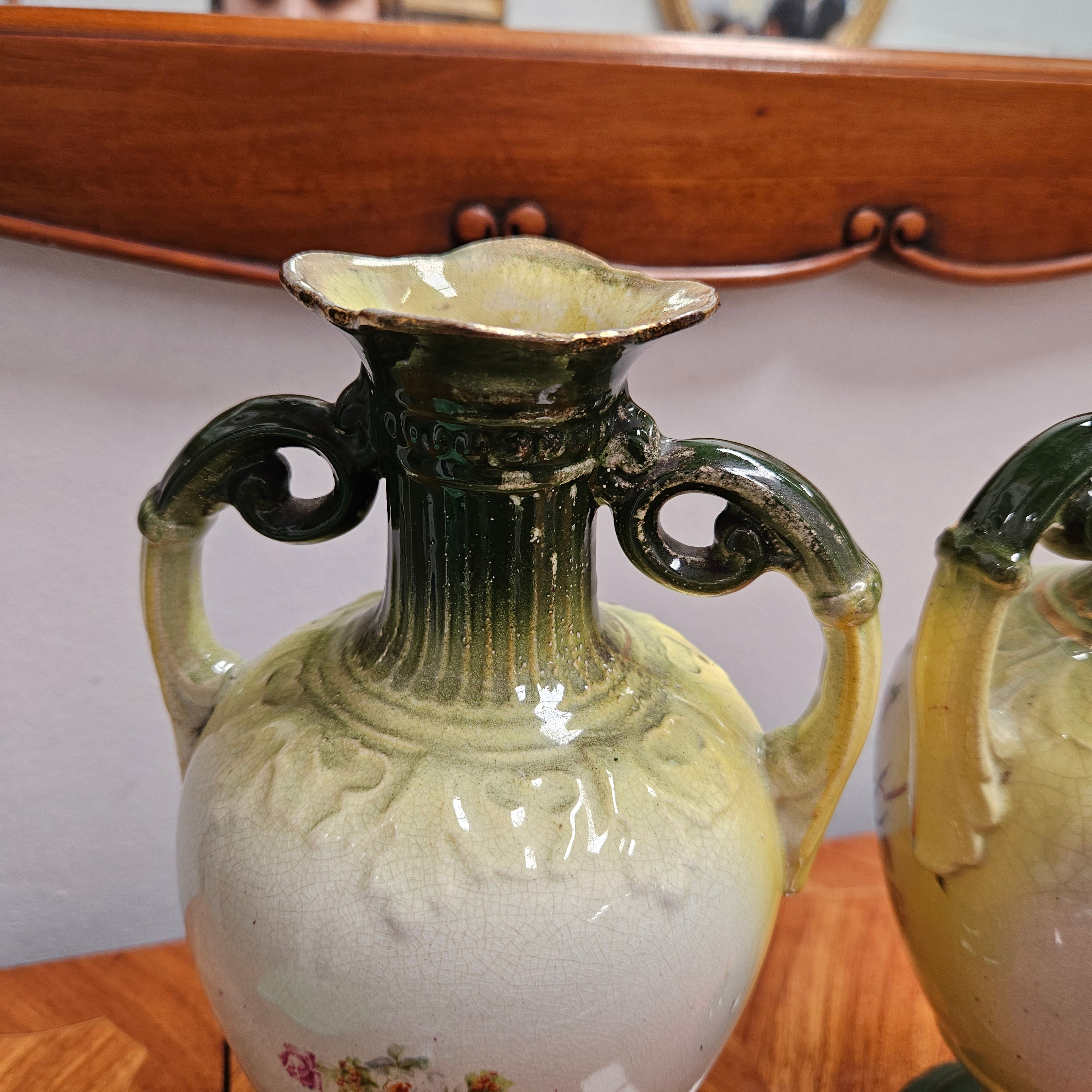 Pair Of Edwardian Vases | Antique & Vintage | Moonee Ponds Antiques | Australia Wide Delivery