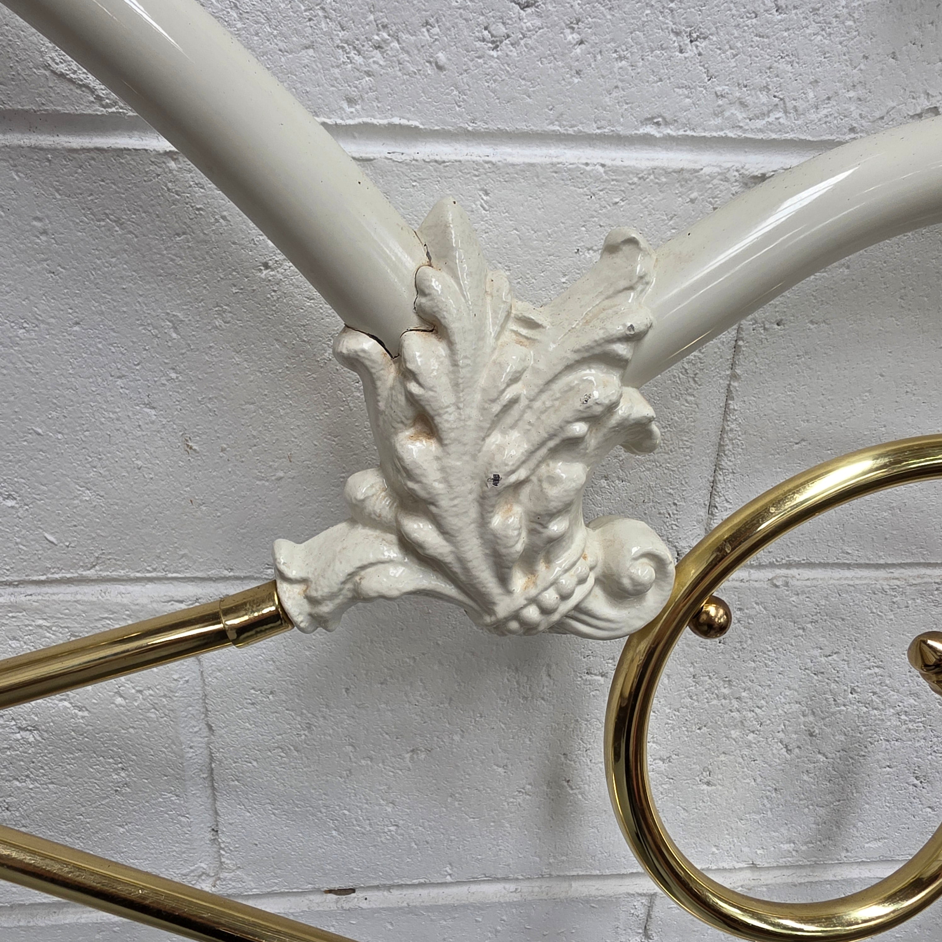 Antique Queen Size Cast Iron Bed Head