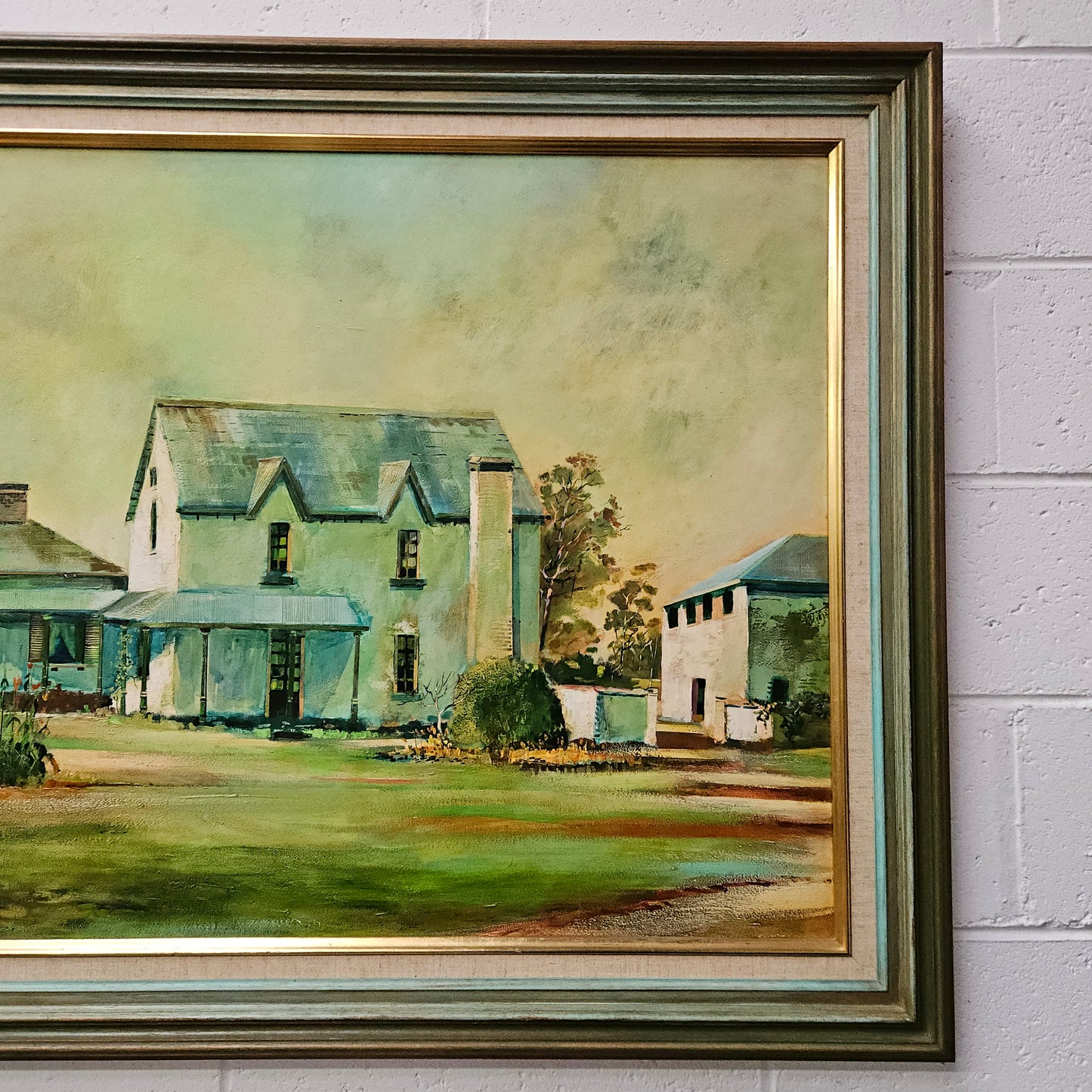 C.R Johnson Framed Oil on Board Painting