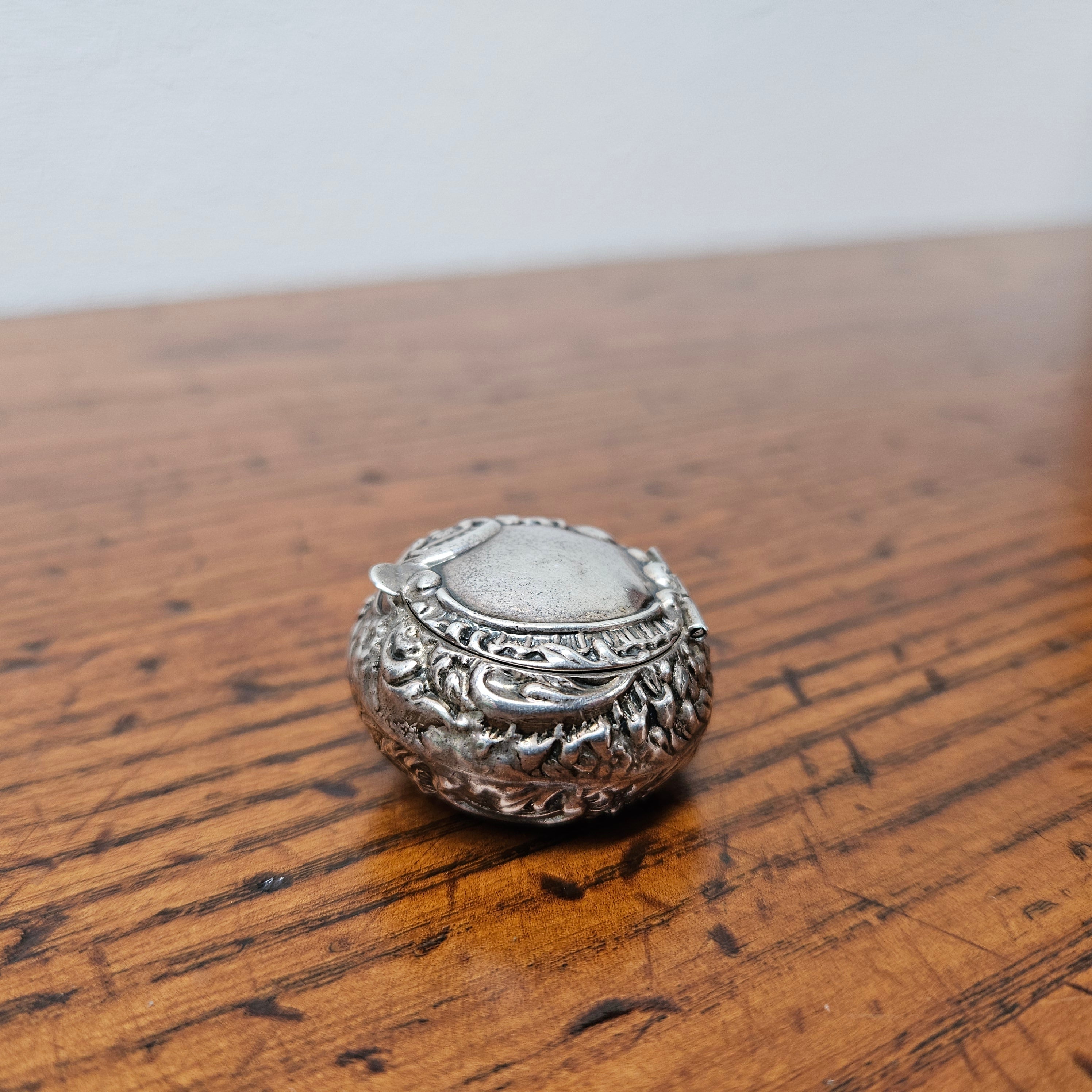 Antique Birmingham Sterling Silver Pill Box | Antique & Vintage | Moonee Ponds Antiques | Australia Wide